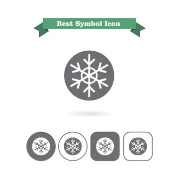 Snowflake icon Stock-Illustration