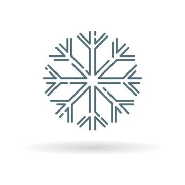 Snowflake icon Stock Illustration