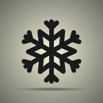 Snowflake icon Stock Illustration