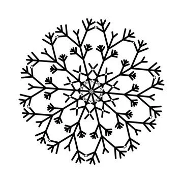 Snowflake Icon Stock Illustration