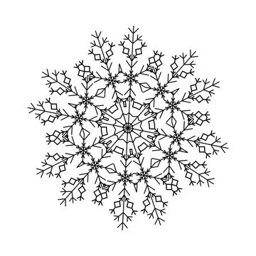 Snowflake Icon Stock Illustration