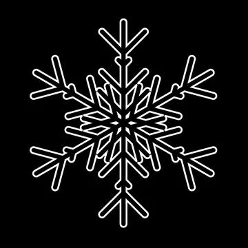 Snowflake icon isolated. vector illustration for web Stock Illustration