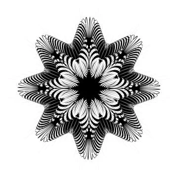 Snowflake icon isolated. Vector illustration for web Stock Illustration