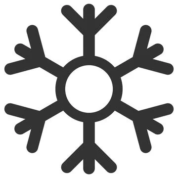 Snowflake icon isolated on white background. Winter, Christmas and holidays s Stock Illustration