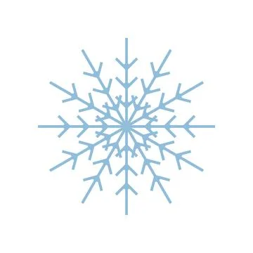 Snowflake icon logo design template Stock Illustration