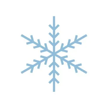 Snowflake icon logo design template Stock Illustration