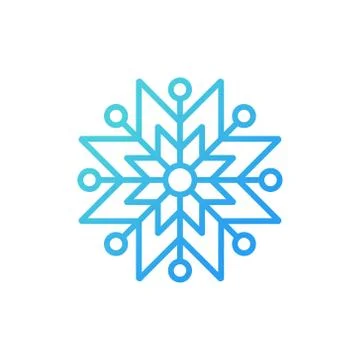 Snowflake icon Logo Vector Illustration. Snowflake icon design vector templat 스톡 일러스트