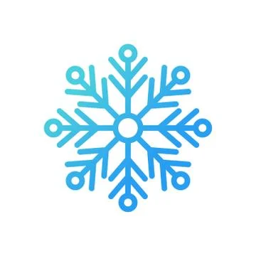 Snowflake icon Logo Vector Illustration. Snowflake icon design vector templat Stock Illustration