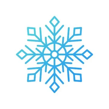 Snowflake icon Logo Vector Illustration. Snowflake icon design vector templat Stock Illustration