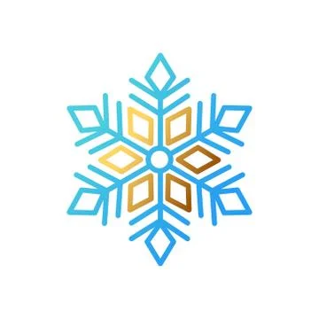 Snowflake icon Logo Vector Illustration. Snowflake icon design vector templat イラスト素材