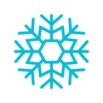 Snowflake icon, ornament vector Stock Illustration