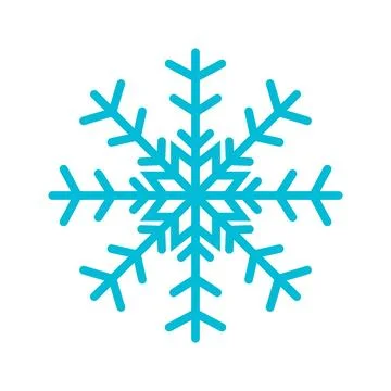 Snowflake icon, ornament vector Stock Illustration