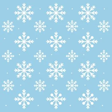 Snowflake icon Pattern background Vector Illustrazione stock