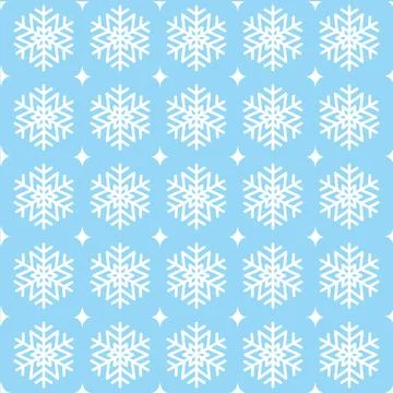 Snowflake icon Pattern background Vector Stock Illustration