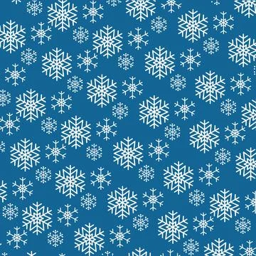 Snowflake icon Pattern background Vector Stock Illustration