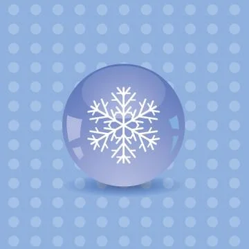 Snowflake icon Stock Photos