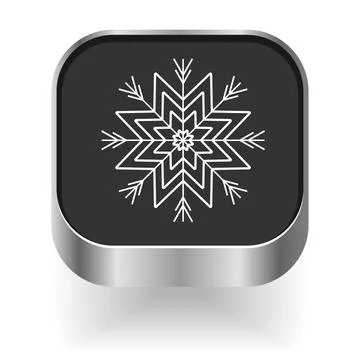 Snowflake icon program on white background Stockillustratie