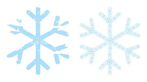 Snowflake Icon Recursion Mosaic and Grunge Textured Icon Stock Illustration