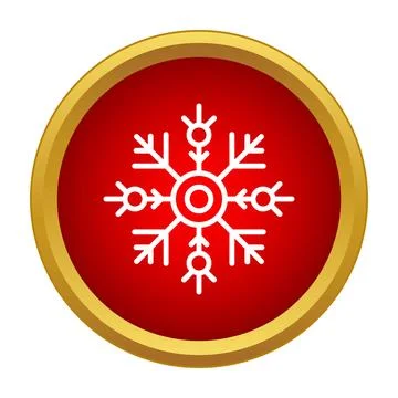 Snowflake icon representing winter and christmas concepts Stock Illustration