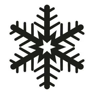 Snowflake icon representing winter, christmas, frost, and cold weather 스톡 일러스트