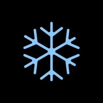 Snowflake icon. simple flat vector illustration. Stock Illustration