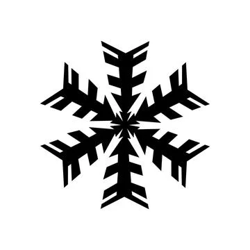 Snowflake icon simple Stock Illustration
