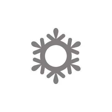 Snowflake Icon. Simple web black icon, can be used as web element icon Stock Illustration