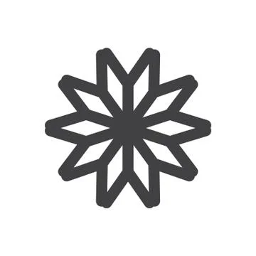 Snowflake Icon, snowflake Icon Vector, snowflake Icon JPG, snowflake Icon JPE Stock Illustration