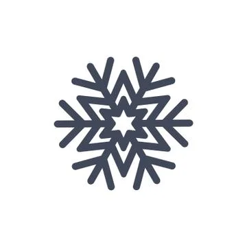 Snowflake icon symbol vector Stock Illustration