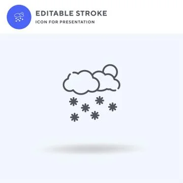 Snowflake icon vector, filled flat sign, solid pictogram isolated on white, logo イラスト素材