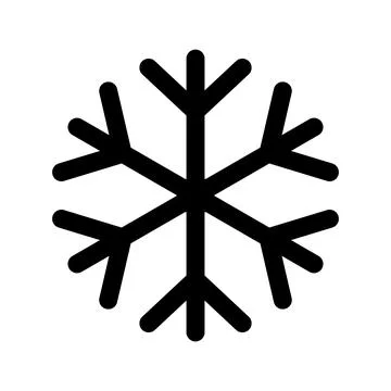 Snowflake icon vector Stock Illustration