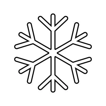 Snowflake icon vector Stock Illustration