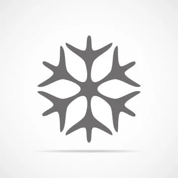 Snowflake icon. Vector illustration. Stock Illustration
