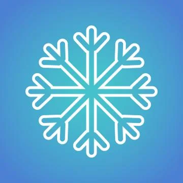 Snowflake icon. Vector illustration. Stock Illustration