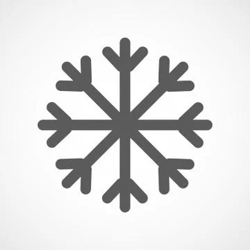 Snowflake icon. Vector illustration. Stock Illustration
