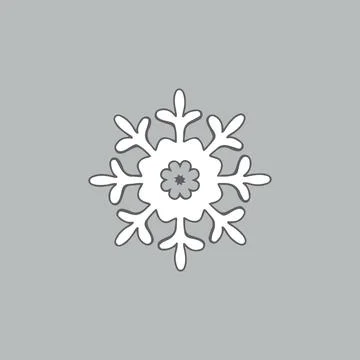 Snowflake icon. Vector illustration Stock Illustration