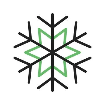Snowflake icon vector image. Stock Illustration