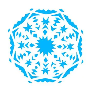 Snowflake Icon Vector Isolated Illustrazione stock