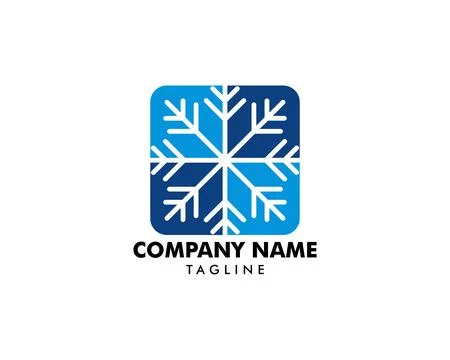 Snowflake Icon Vector Logo Template Stock Illustration