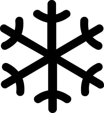 Snowflake icon in vector | snow icon, snow sign Stock Illustration