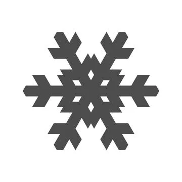 Snowflake Icon for Winter Designs イラスト素材