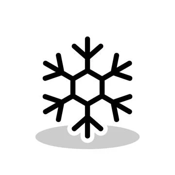 Snowflake icon in winter. logo vector illustration. Stock Illustration