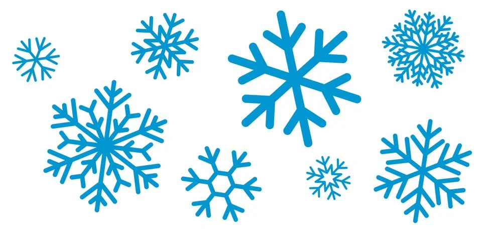 Snowflake icons vector collection Stock Illustration