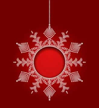 Snowflake inner depth Stock Illustration