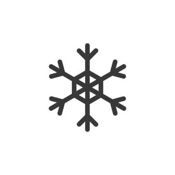 Snowflake. Isolated icon. Weather vector illustration Illustrazione stock