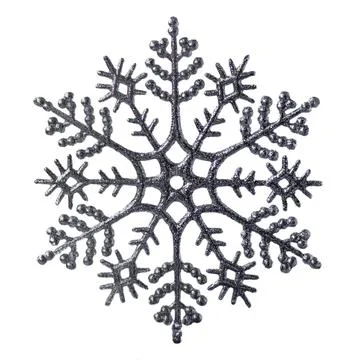 Snowflake isolated on white background. Stock Photos
