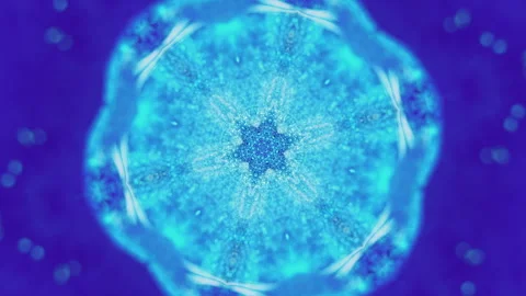 Snowflake kaleidoscope magic paint pattern neon Stock Footage 276327920