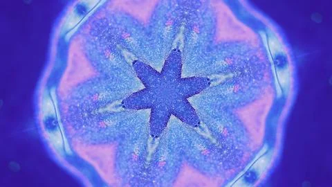 Snowflake kaleidoscope magic paint pattern neon Stock Photos