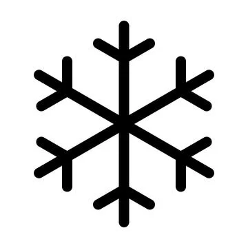 Snowflake line icon. Vector graphics Stock Illustration