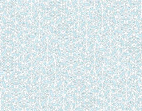 Snowflake line pattern. Layered winter season ornate snowflakes background. Illustrazione stock